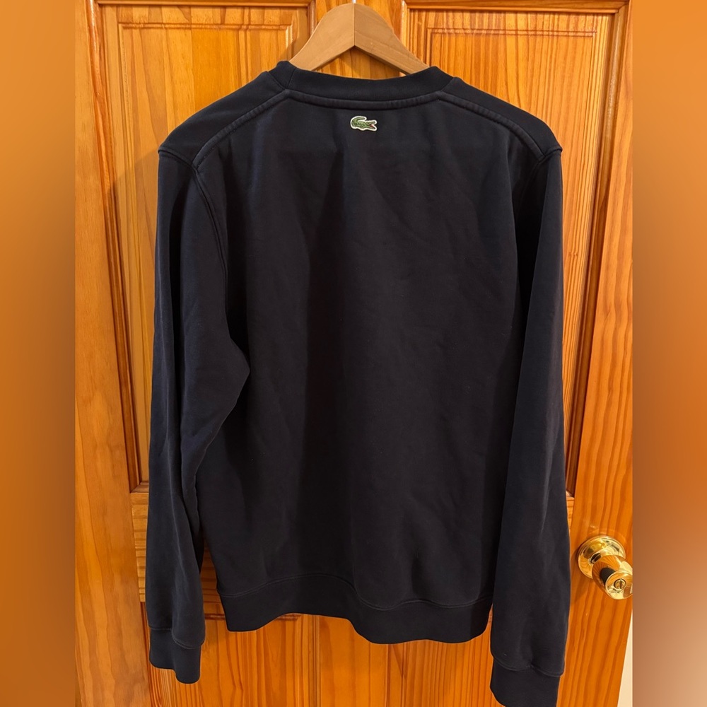 LACOSTE crewneck sweater in navy - Picture 2 of 3